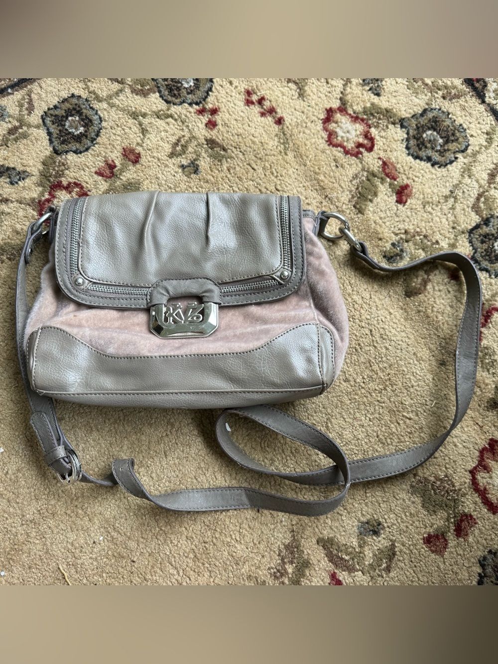 Kathy Van Zeeland Faux Fur crossbody bag